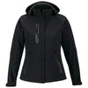 North End Women's Black Axis Jacket with Print Graphic Accents