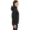 North End Women's Black Uptown City Textured Soft Shell Jacket