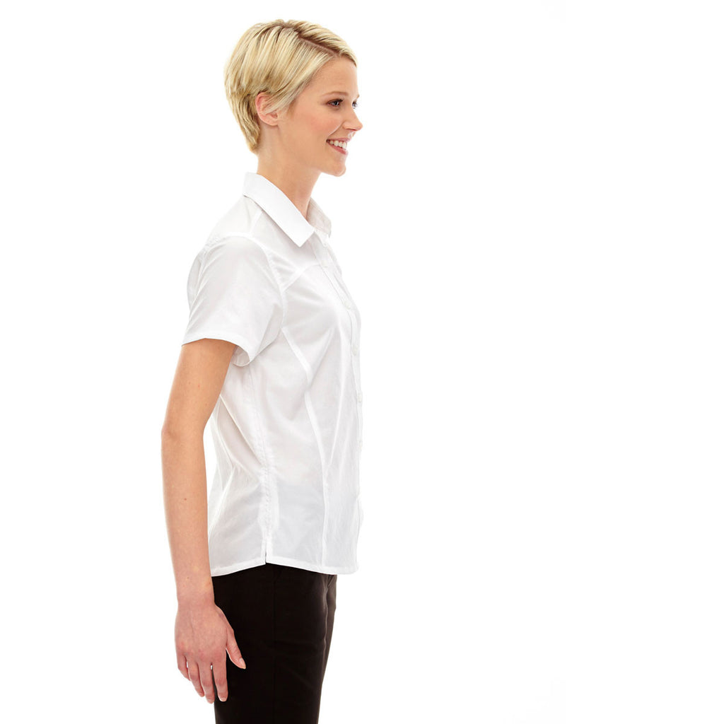 North End Women's White Charge Performance Short-Sleeve Shirt