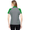 North End Women's Green Flash Performance Embossed Print Polo