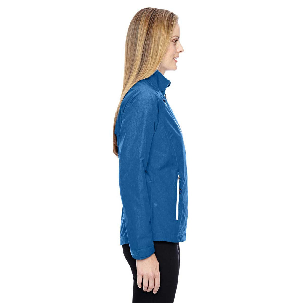 North End Women's Nautical Blue Frequency Melange Jacket