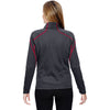 North End Women's Carbon/Olympic Red Two-Tone Brush Back Jacket