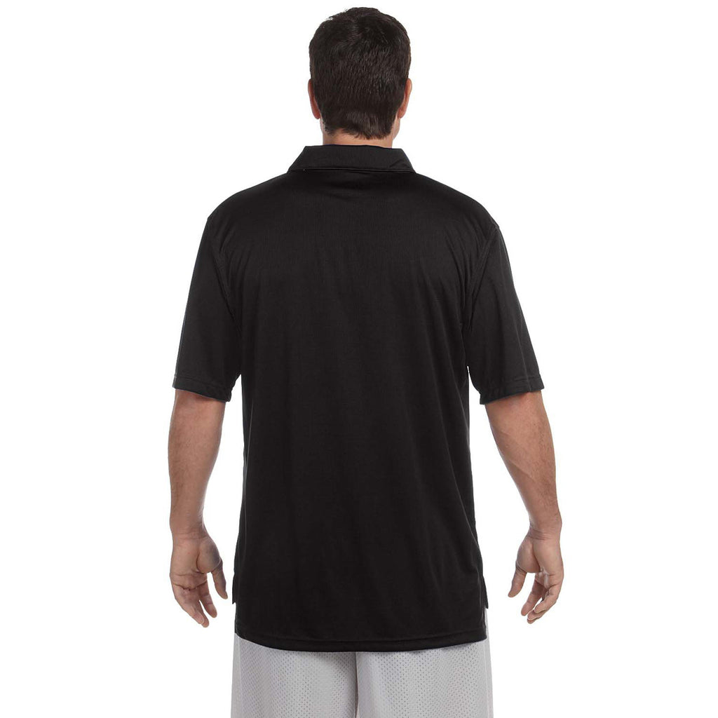 Russell Athletic Men's Black Team Essential Polo