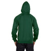 Russell Athletic Men's Dark Green/Black Tech Fleece Pullover Hood