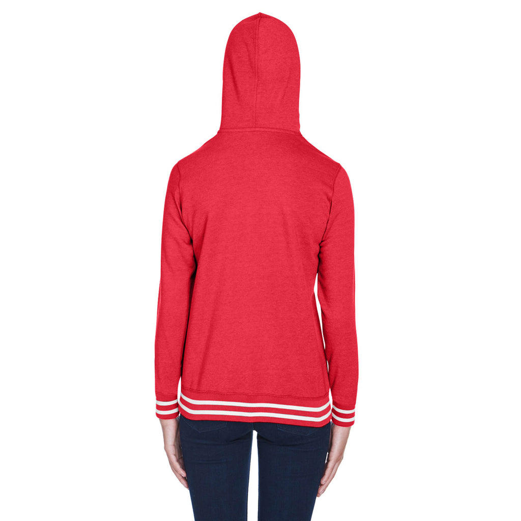 J. America Women's Red Relay Hooded Pullover Sweatshirt