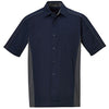 North End Men's Classic Navy Tall Fuse Colorblock Twill Shirt