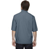 North End Men's Glacier Blue M·I·C·R·O Plus Lined Wind Shirt with Teflon