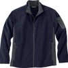North End Men's Midnight Navy Microfleece Jacket