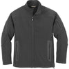 North End Men's Graphite Three-Layer Fleece Technical Jacket