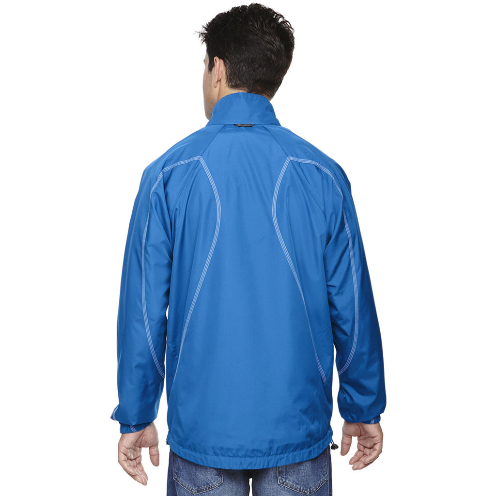 North End Men's Nautical Blue Endurance Lightweight Colorblock Jacket