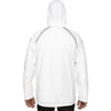 North End Men's White Sirius Lightweight Jacket with Embossed Print