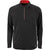 North End Men's Black/Classic Red Radar Half-Zip Performance Long-Sleeve Top