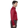 Core 365 Men's Classic Red Operate Long-Sleeve Twill Shirt