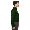Core 365 Men's Forest Green Operate Long-Sleeve Twill Shirt