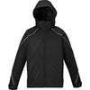 North End Men's Black Angle 3-In-1 Jacket with Bonded Fleece Liner