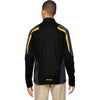 North End Men's Black/Campus Gold Strike Colorblock Fleece Jacket