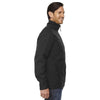 North End Men's Black Forecast Three-Layer Travel Soft Shell Jacket