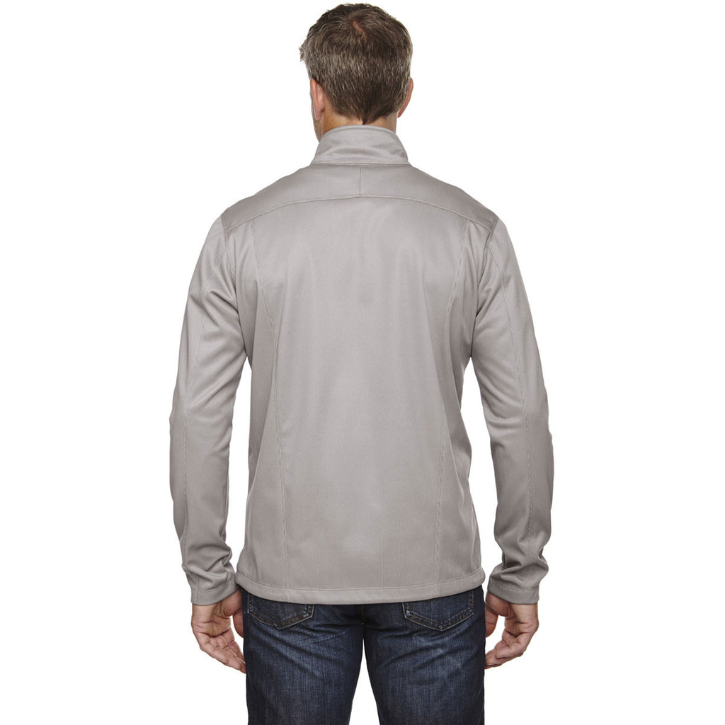 North End Men's Platinum Trace Printed Fleece Jacket