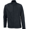 North End Men's Black Excursion Trail Fabric-Block Fleece Jacket