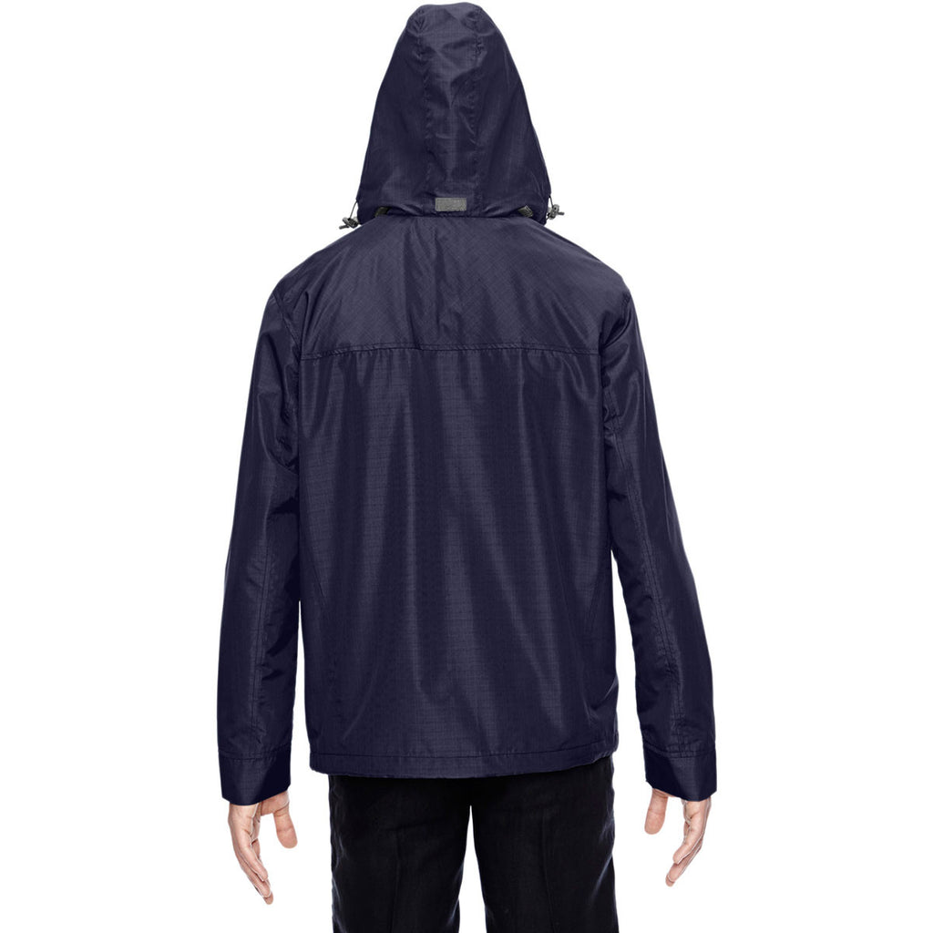 North End Men's Navy Excursion Transcon Lightweight Jacket with Pattern
