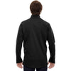 North End Men's Black Three-Layer Soft Shell Jacket with Laser Welding