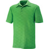 North End Men's Valley Green Maze Performance Stretch Embossed Print Polo