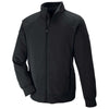North End Men's Black Evoke Bonded Fleece Jacket