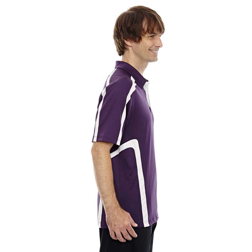 North End Men's Mulberry Purple Accelerate Performance Polo