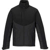 North End Men's Black Innovate Hybrid Soft Shell Jacket