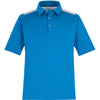 North End Men's Olympic Blue Performance Embossed Print Polo