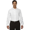 North End Men's White Rejuvenate Performance Shirt with Roll-Up Sleeves