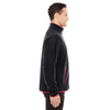 North End Men's Black/Olympic Red Polartec Fleece Jacket