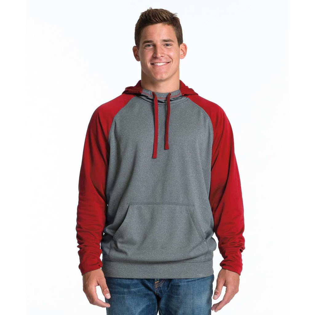 Charles River Men's Red/Heather Field Sweatshirt
