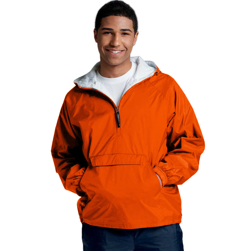 Charles River Unisex Adult Orange Classic Solid Pullover