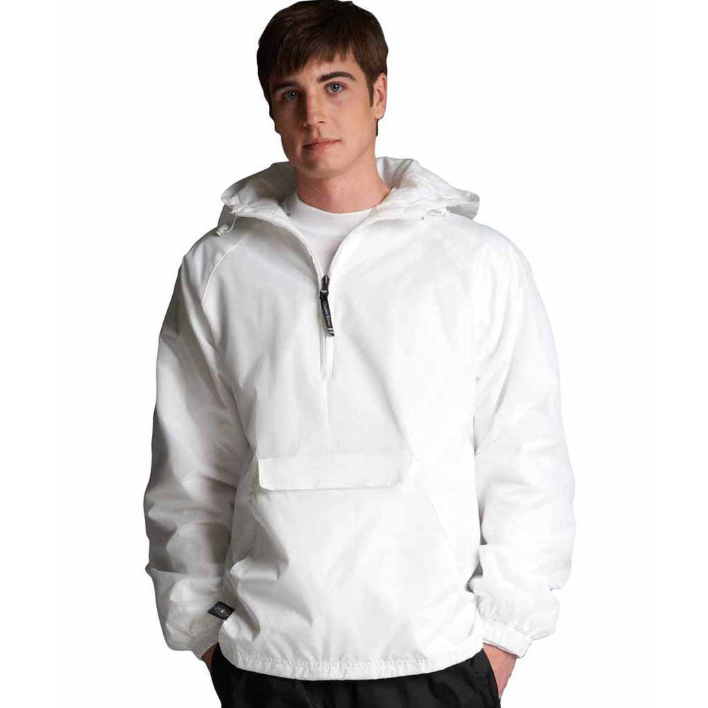 Charles River Unisex Adult White Classic Solid Pullover