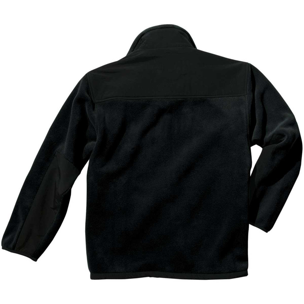 Charles River Men's Black/Black Evolux Fleece Jacket