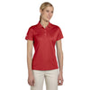 adidas Golf Women's ClimaLite University Red S/S Basic Polo