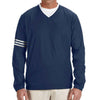 adidas Golf Men's ClimaLite Navy Colorblock V-Neck Wind Shirt