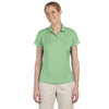 adidas Golf Women's ClimaLite Gecko Green S/S Textured Polo