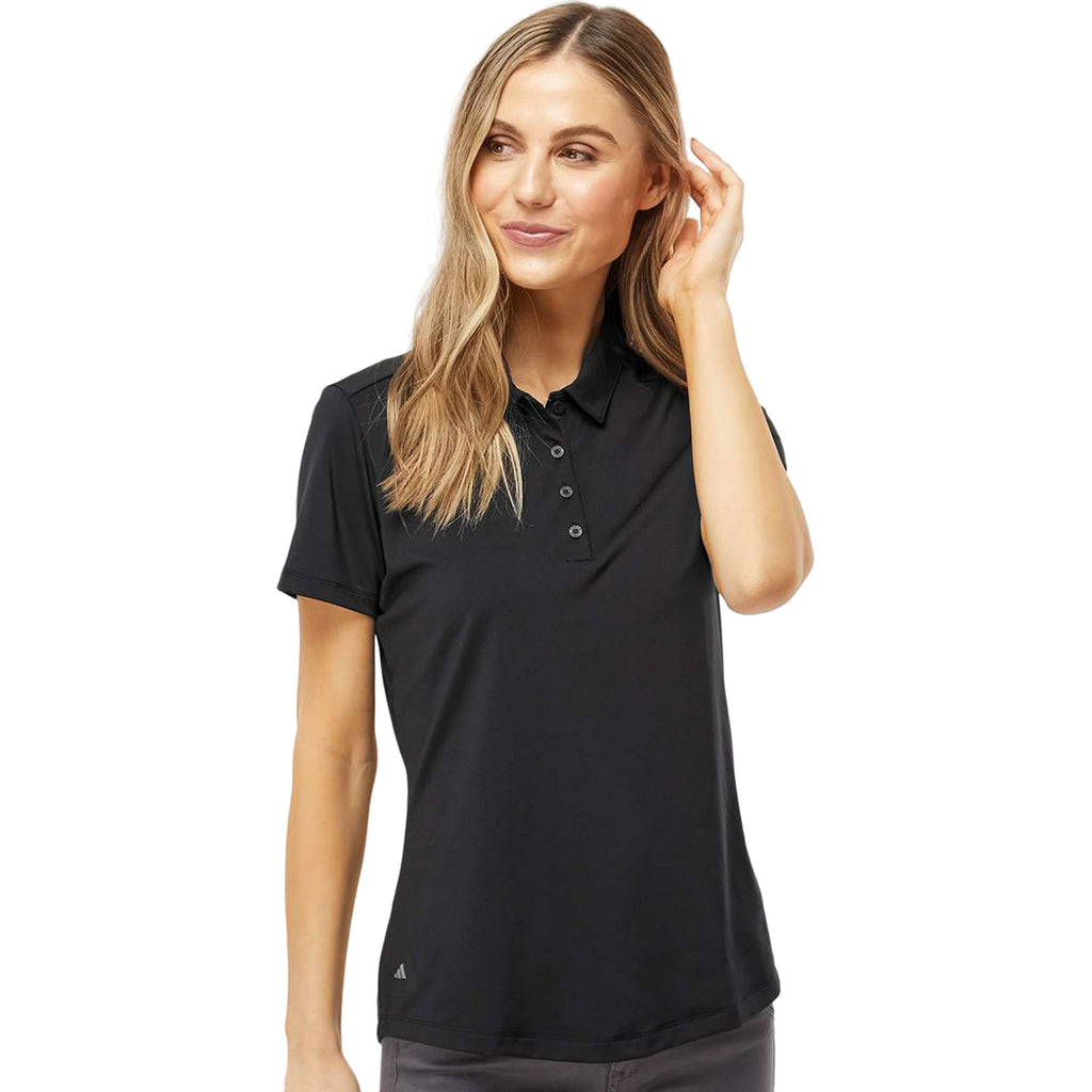 Adidas Women's Black Ultimate Solid Polo