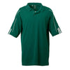 adidas Golf Men's ClimaLite Forest Green S/S 3-Stripe Cuff Polo