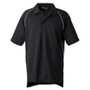 adidas Golf Men's ClimaLite Black S/S Piped Polo