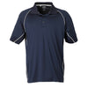 adidas Golf Men's ClimaLite Navy S/S Piped Polo
