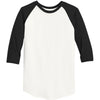 Alternative Apparel Men's Ivory/True Black Eco-Jersey Baseball T-Shirt