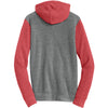 Alternative Men's Grey/True Red Colorblock Rocky Eco-Fleece Zip Hoodie
