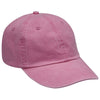 Adams Hot Pink 6 Panel Low-Profile Washed Pigment-Dyed Cap