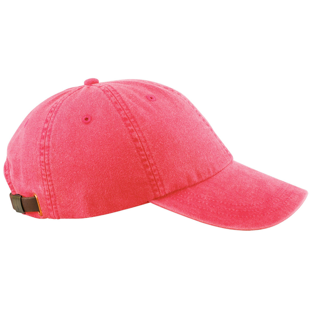 Adams Nautical Red 6 Panel Low-Profile Washed Pigment-Dyed Cap