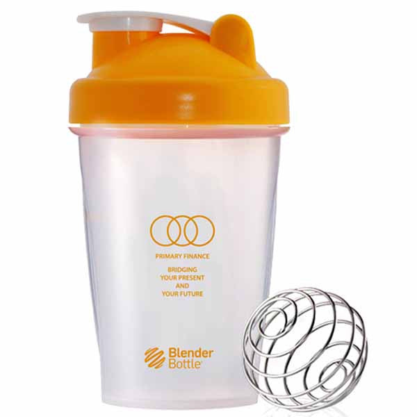 BlenderBottle Clear/Yellow Classic 20 oz. Bottle