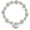 Carolee The Maya Crystal Fireball and White Pearl Bracelet