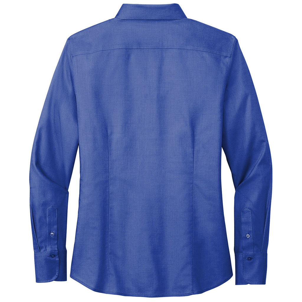 Brooks Brothers Women's Cobalt Blue Wrinkle-Free Stretch Naildhead Shirt